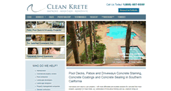 Desktop Screenshot of cleankrete.com